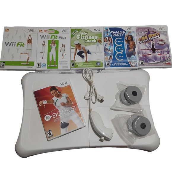 Nintendo Video Games & Consoles Wii Balance Board Bundle With 6
